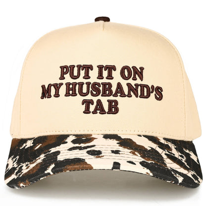 C.C PUT IT ON MY HUSBAND'S TAB Letter Trucker Hat