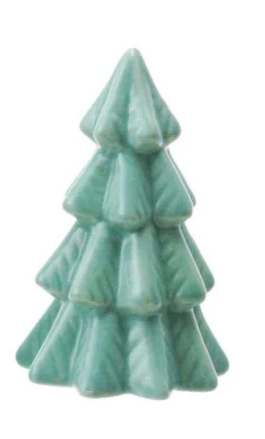 2-1/2”H Green Stoneware Tree