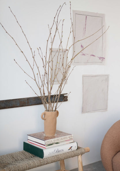 Stoneware Vase w/Handles