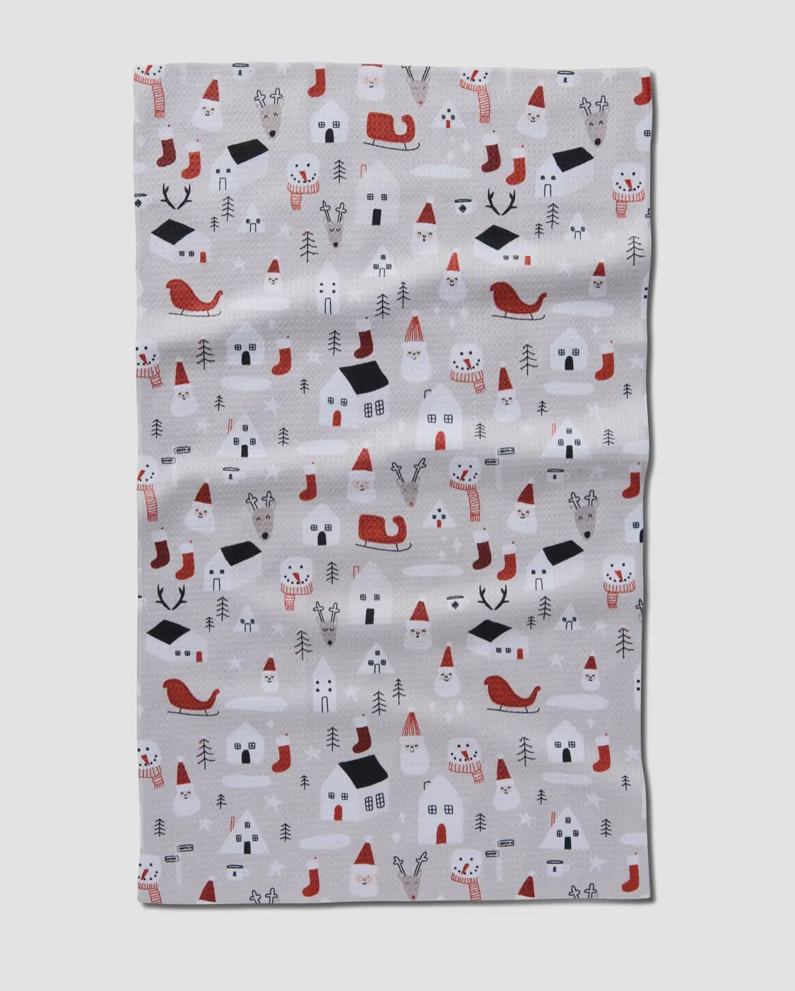 Santas Village Tree Towel