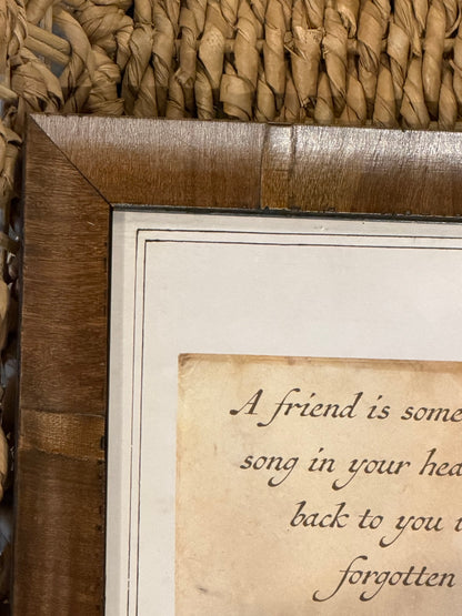8” x 10” C.S. Lewis Friend Quote On Sepia Tag