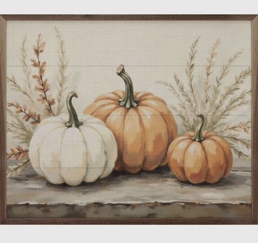 Pumpkins With Autumn Branches