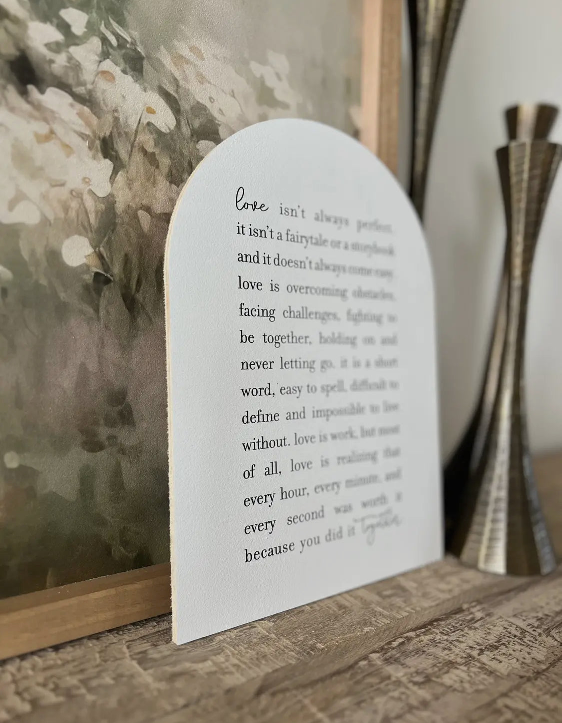 11”x15” Love Isn’t Always Perfect