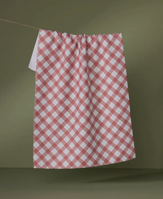 Crimson Wrap Tea Towel