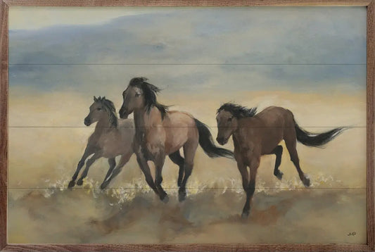 16”x10” Wild Mustangs