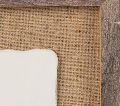 Wood Framed Wall Decor w/Plaster Cast Botanical & Jute Mat