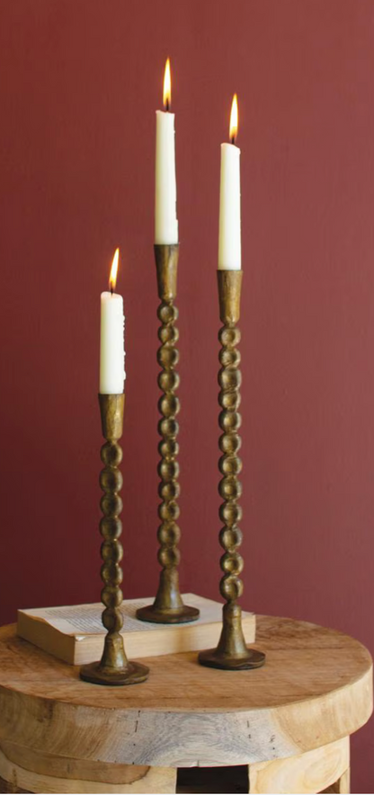 Antique Brass Taper Candle Holder