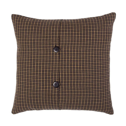 Black Tan Plaid Throw Pillow 16x16 – Kettle Grove