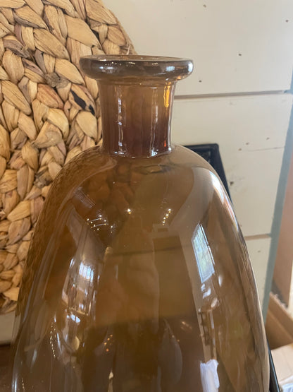 Brown Glass Vase