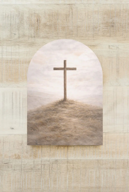 11”x15” Cross Wood Arch