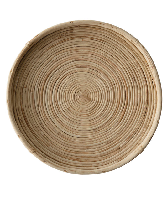 Hand-Woven Cane Tray-Large