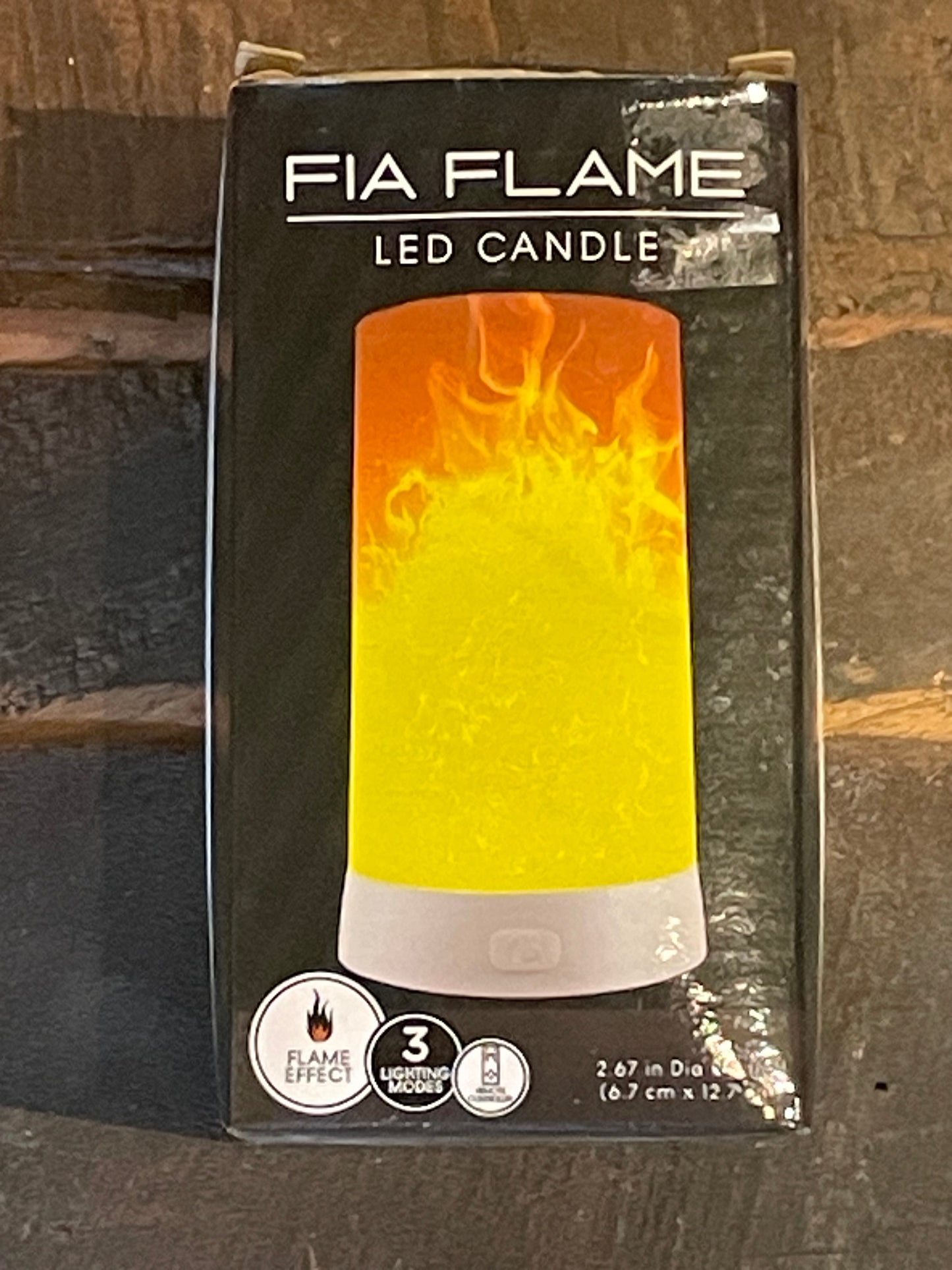 Fia Flame LED Candle-2.67”D x 5”H