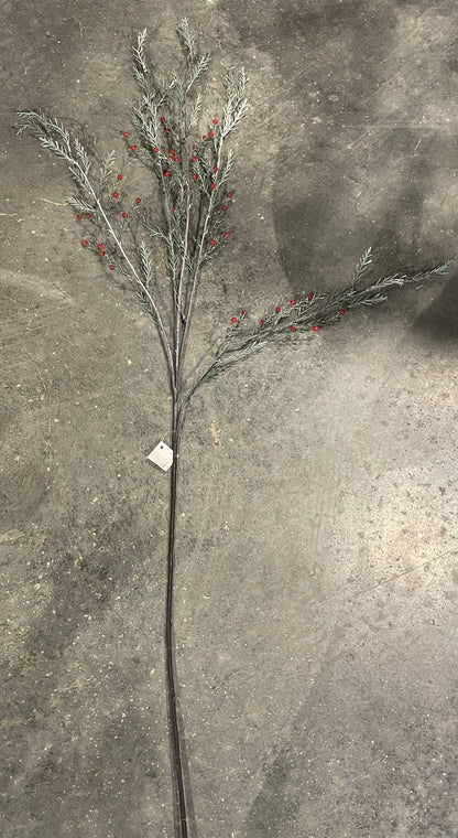 Pine Branch w/Red Berries