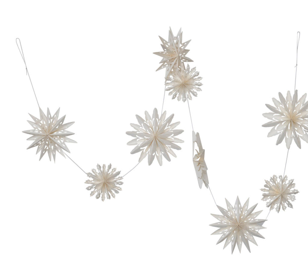 72”L Snowflake Garland
