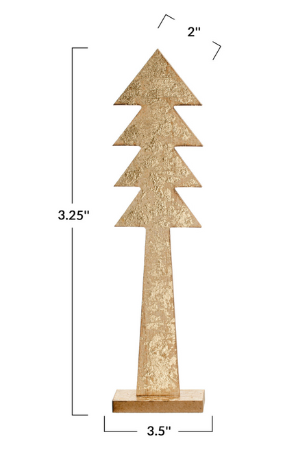 14-1/4”H MDF Gold Tree on Base