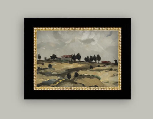 Hillside Home Framed Antique Art