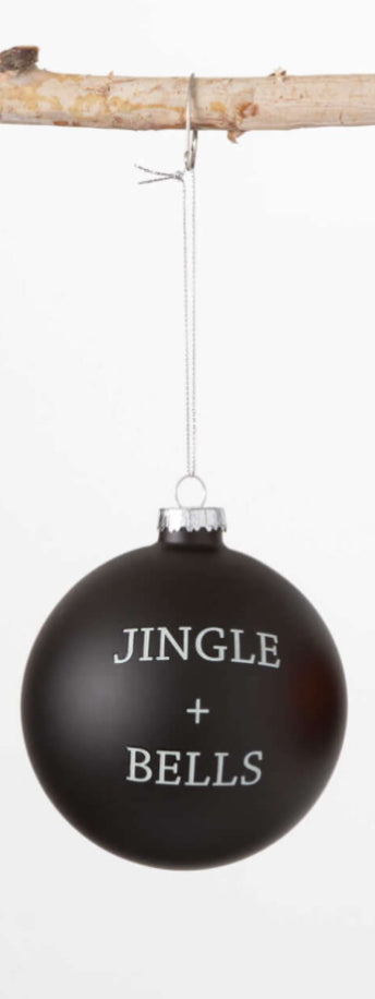 Holiday Text Ball Ornament