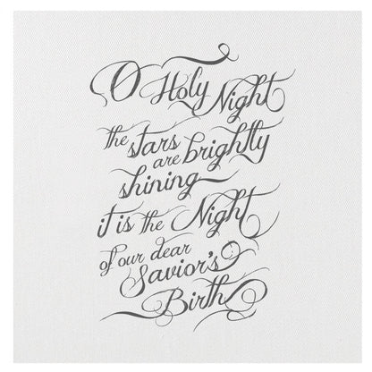 Mini Canvas, O Holy Night Christmas Song, Shelf Decor