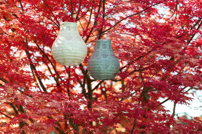 Stella Bulb 8" Solar Lantern - Pearl Wave