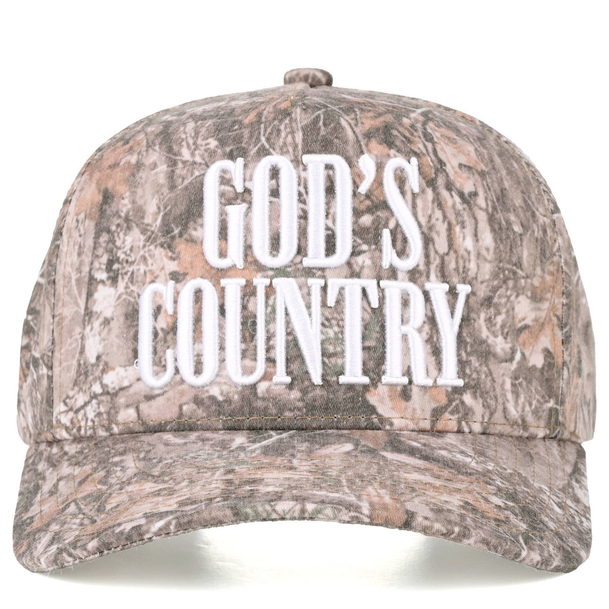 C.C GOD'S COUNTRY Letter on Two Tone Trucker Hat
