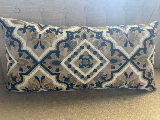 28”Lx 14” Cotton Lumbar Pillow