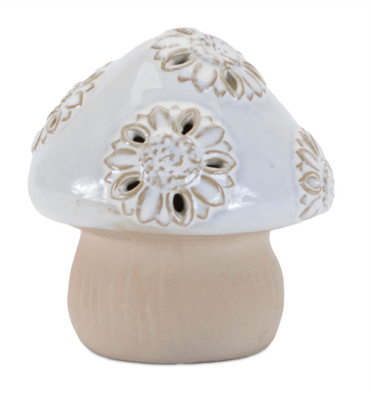 4.5” Porcelain Mushroom
