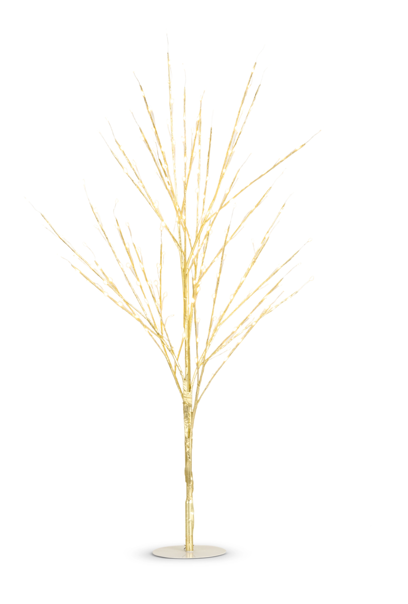 34” Lighted Gold Tree