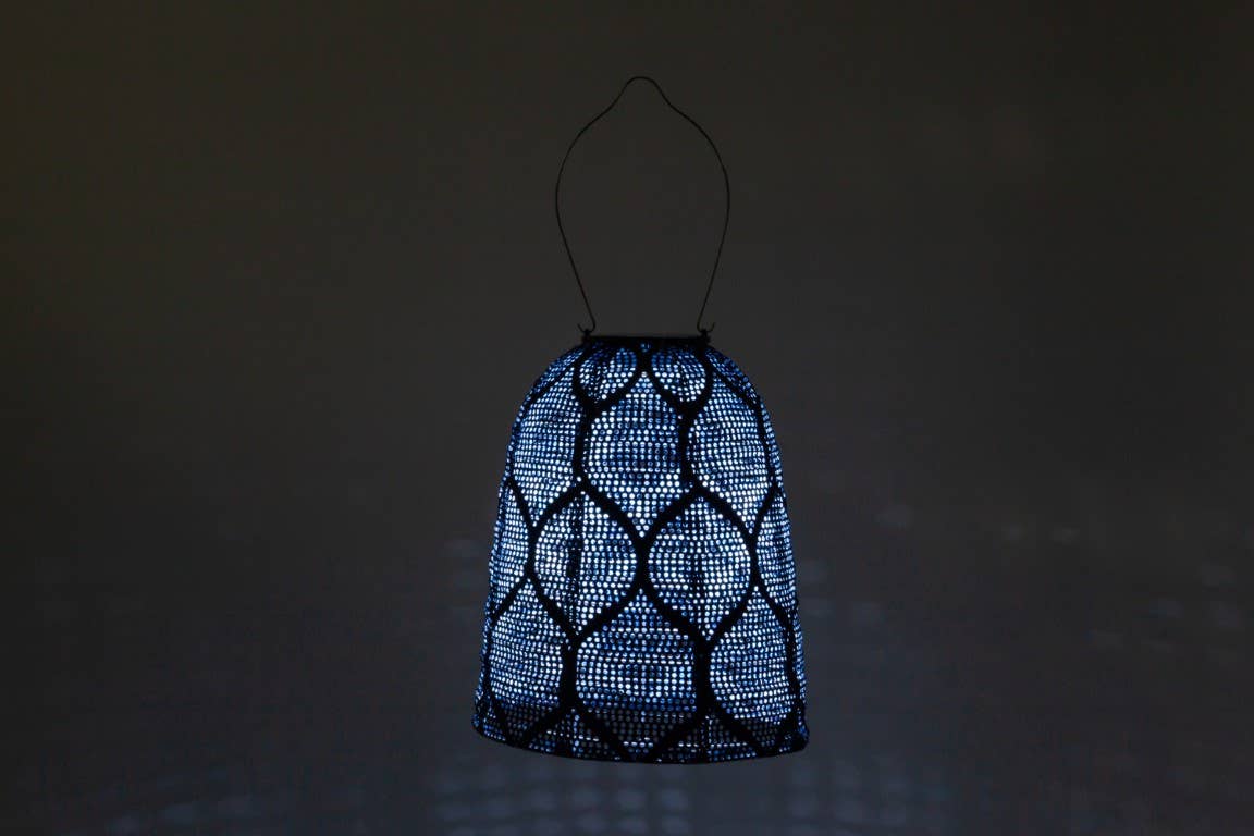 Stella Bell 11" Solar Lantern - Ultramarine