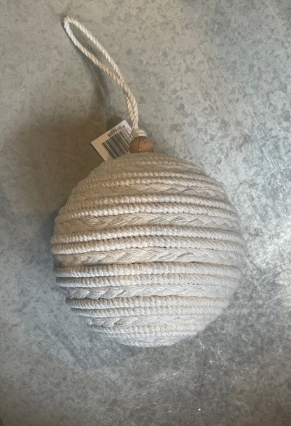 5”Rope Braided Ball Ornament