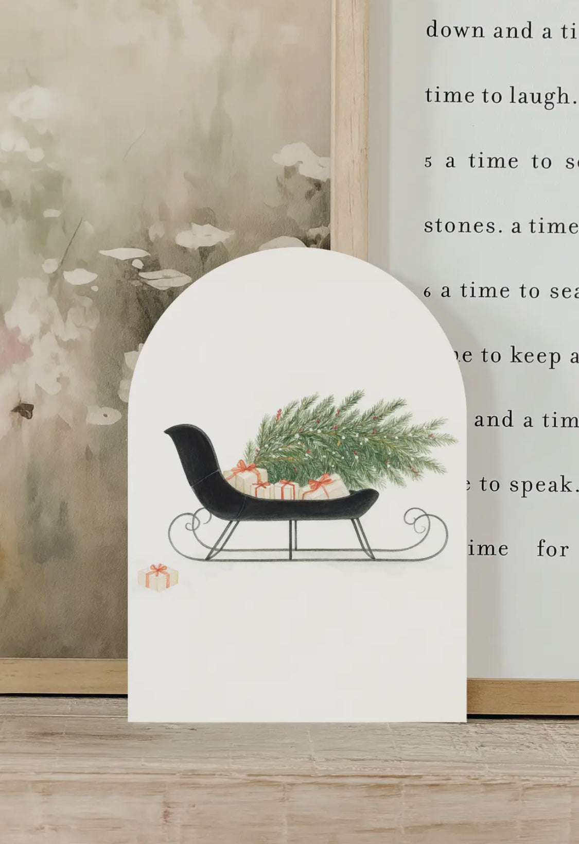 11”x15” Christmas Sleigh Arch