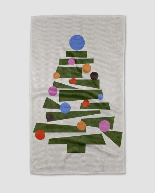 Modern  Festive Tree Tea  Towel