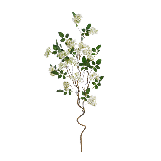 41” White Blossom Branch
