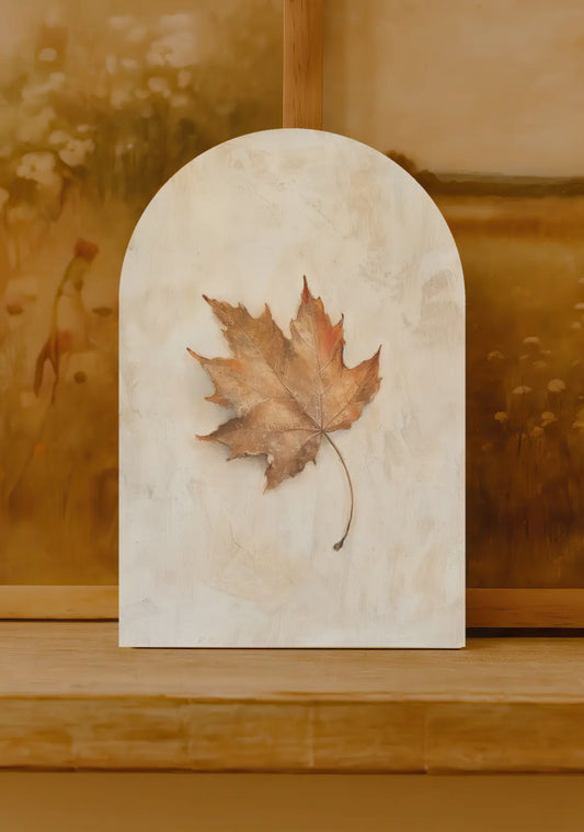 6”x4” Single Maple Leaf Arch Sign