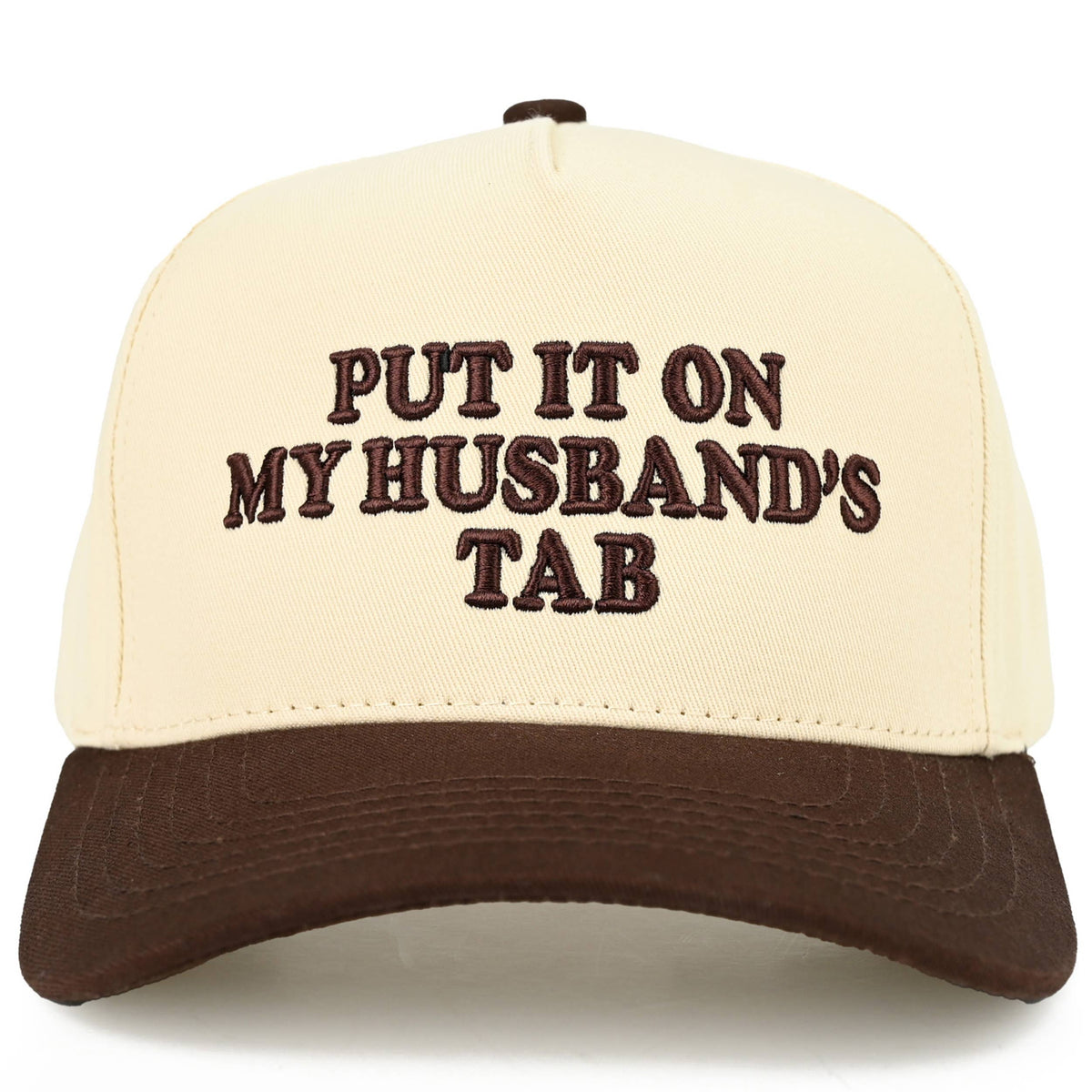 C.C PUT IT ON MY HUSBAND'S TAB Letter Trucker Hat