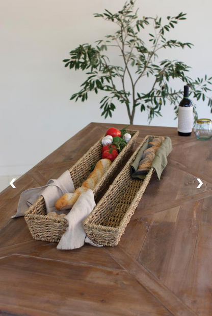 39.5” WOVAN SEAGRASS BREAD BASKET
