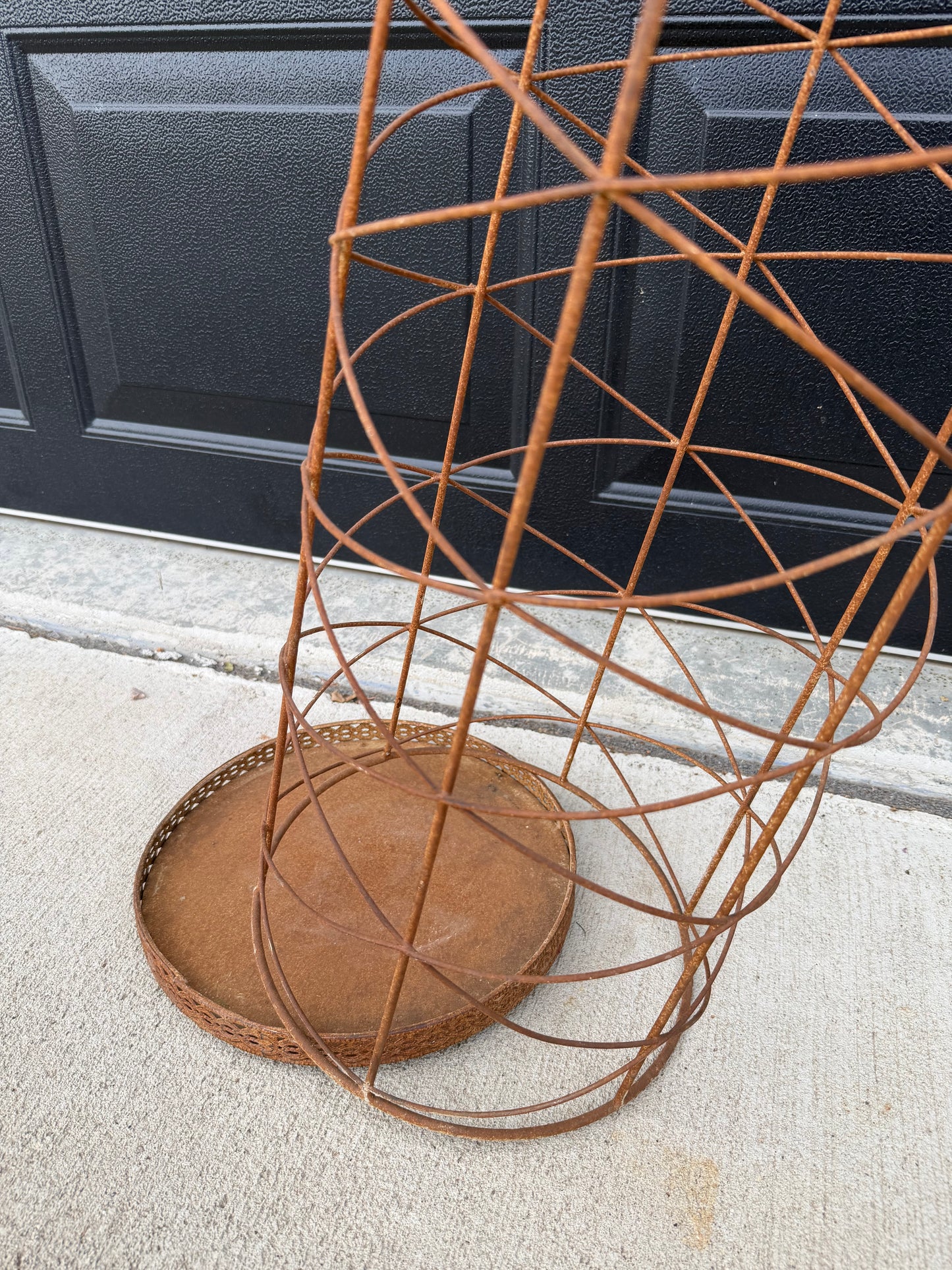 Rustic Metal Cage w/ Base