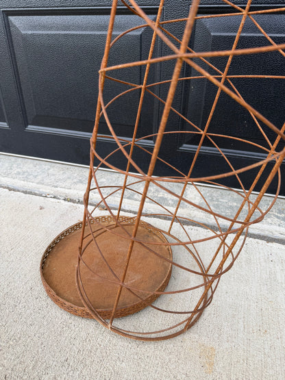 Rustic Metal Cage w/ Base