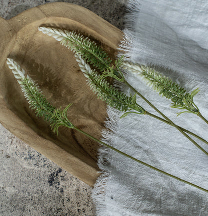 25.75” Green & White Foxtail Spray