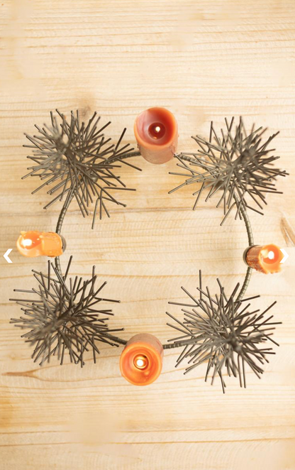 Antique Gold Wire Tree Candlelarbra
