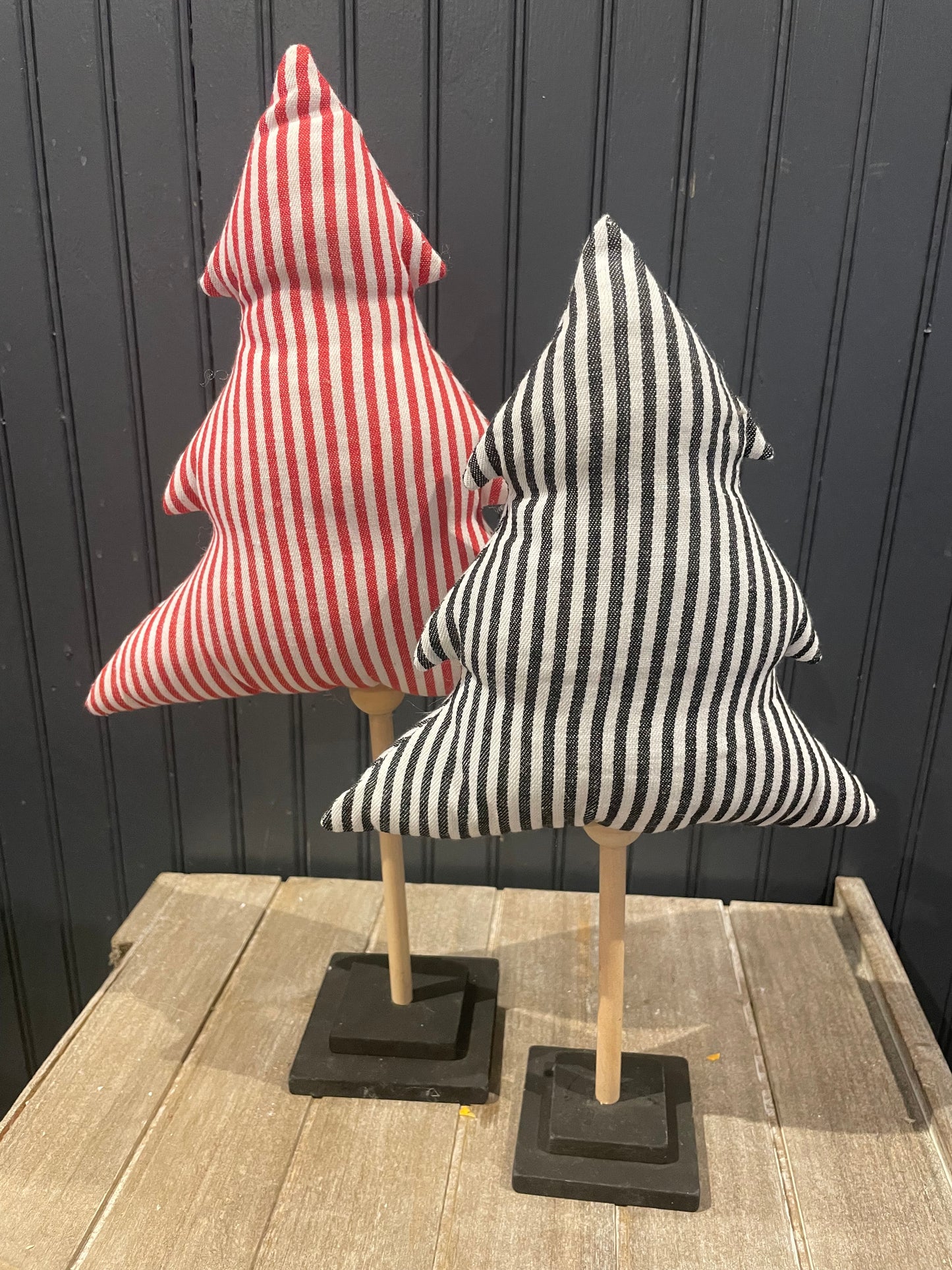 Stuffed Ticking Trees-set/2