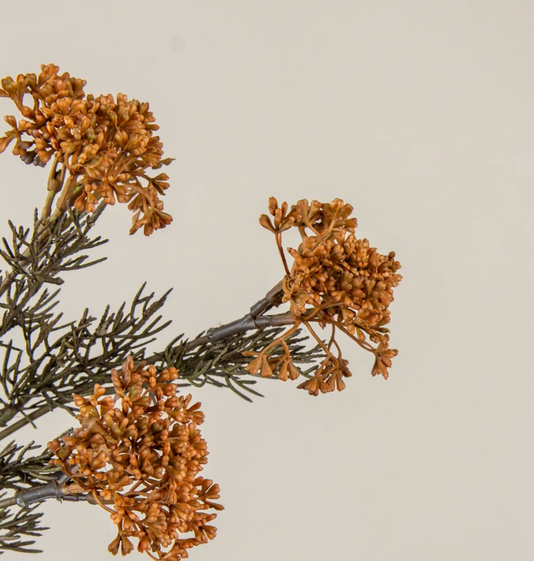 17”Orange Yarrow Pick