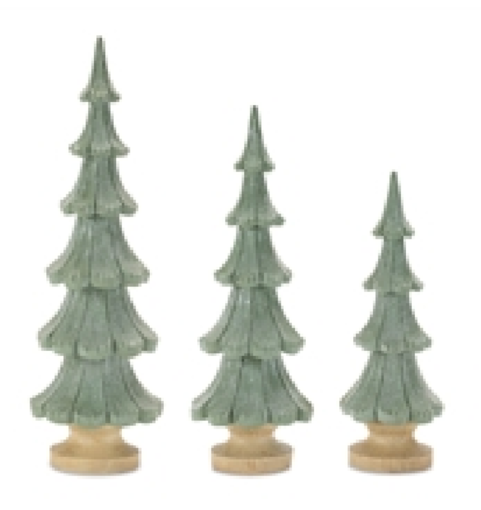 Resin Green Trees