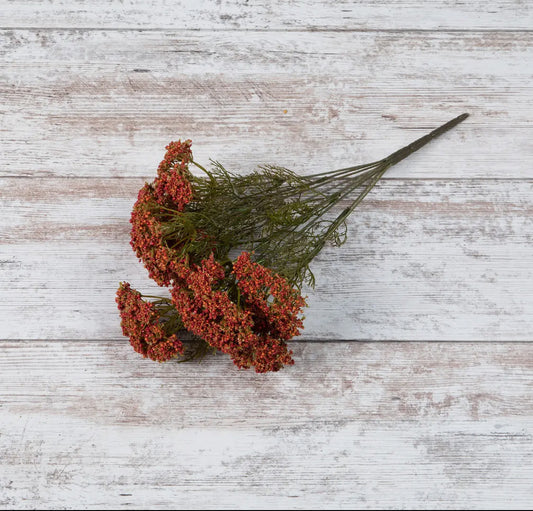 16” Orange & Red Queen Anne Lace Bush