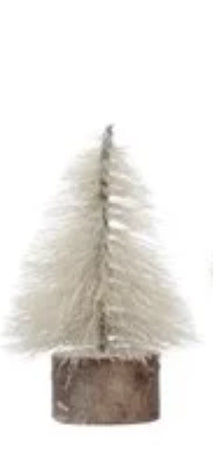 String Tree w/Wood Slice Base-x/sm