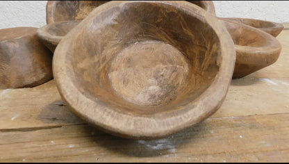 Small Wood Round bowl