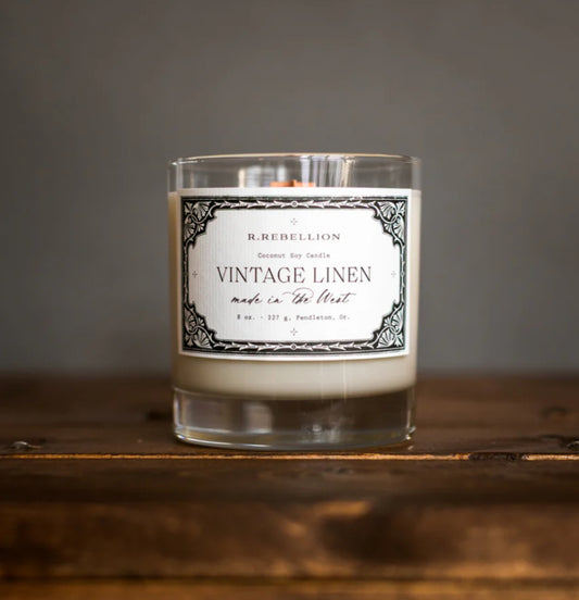 Vintage Linen Candle