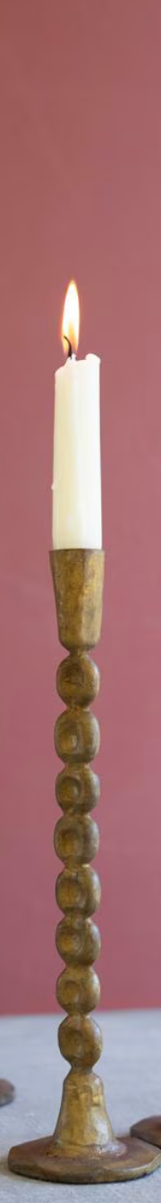 Antique Brass Taper Candle Holder