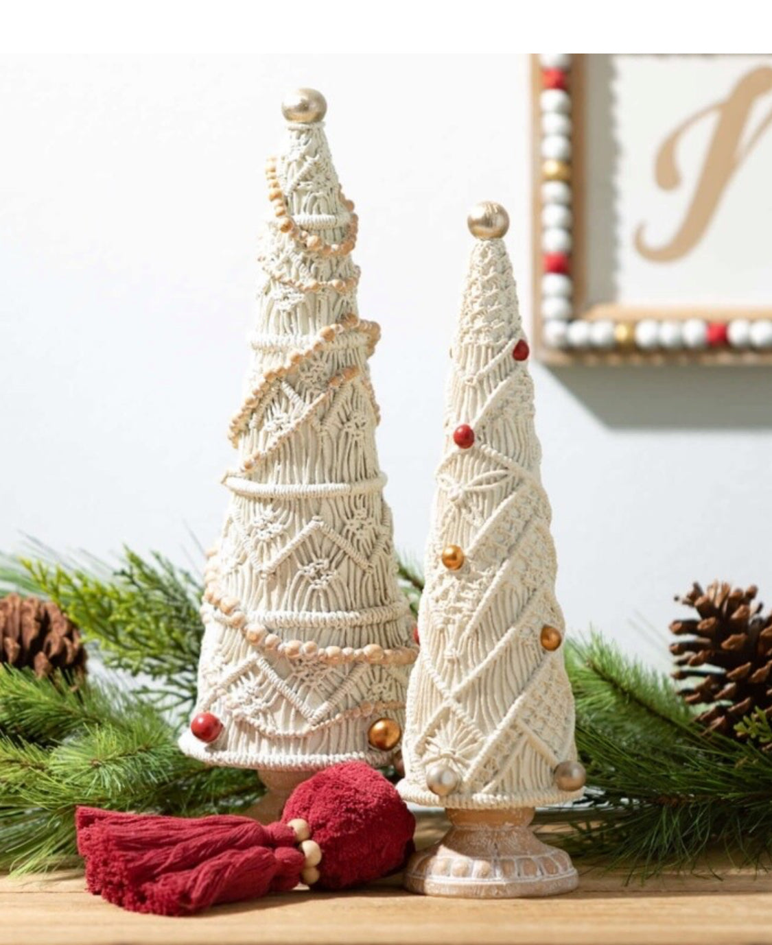 Boho Cone Christmas Tree-sm