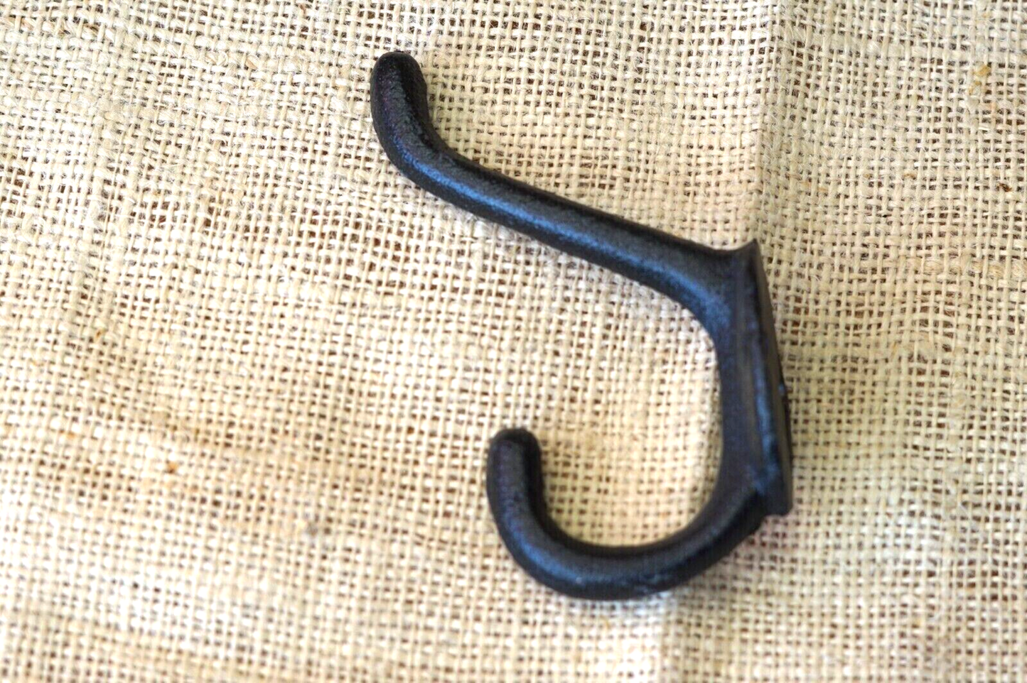 Cast Iron Black School Hook