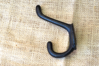 Cast Iron Black School Hook
